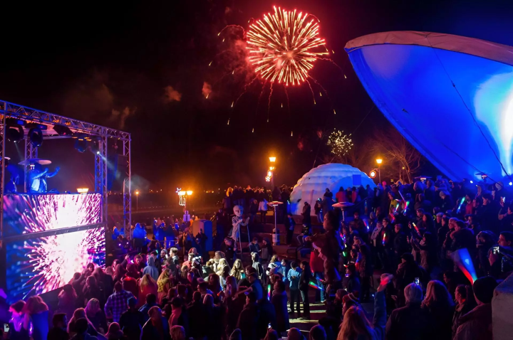 Équipements audiovisuels mis en place pour concert en plein air Saint-Jean-sur-Richelieu